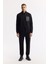 Erkek Siyah Dik Yaka Fermuarlı Bi-Stretch İnterlok Regular Fit Sweatshirt A51Y1219 8