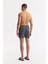 Erkek Siyah Hızlı Kuruyan Baskılı Çantalı Relaxed Fit Relaxed Fit Deniz Şortu A51Y3828 3