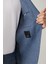 Erkek Mavi Astarsız Keten Karışımlı Comfort Slim Fit Takım Elbise Ceketi A41Y4060 5