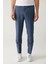 Erkek Mavi Yandan Cepli Keten Karışımlı Relaxed Fit Pantolon A41Y3260 2