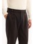 Erkek Kahve Klasik Bel Yün Karışımlı Soft Touch Carrot Fit Pantolon A52Y3012 6