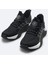 Erkek Siyah Nefes Alan Hafif Sneaker Ayakkabı A41Y8026 2