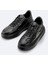 Erkek Siyah %100 Deri Esnek Taban Hafif Casual Ayakkabı A52Y8019 2