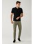 Erkek Haki Klasik Bel Soft Touch Pamuklu Slim Fit Pantolon B003038 1