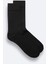 Erkek Siyah Merserize Karışımlı Fitilli Soket Çorap A42Y8517 2