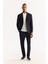Erkek Siyah Mono Yaka Bi-Stretch Su İtici Kırışmayan Blazer Comfort Slim Fit Ceket A52Y4009 4