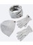 Erkek Gri Polar Basic Boyunluk Bere ve Eldiven Seti B009250 1