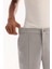 Erkek Gri Yanı Lastikli Pamuklu Viskon Karışımlı Relaxed Fit Pantolon A52Y3036 5