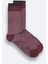Erkek Bordo Desenli Bambu Soket Çorap A52Y8500 2