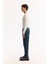 Erkek İndigo Pamuklu Oslo Carrot Fit Jean Pantolon A51Y3552 6