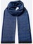 Erkek Lacivert Viskon Karışımlı Püsküllü Desenli Şal A42y9400 1