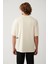Erkek Bej %100 Pamuk Bisiklet Yaka Baskılı Oversize Fit T-Shirt A41Y1038 4