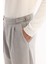 Erkek Açık Gri Yanları Tokalı Viskon Karışımlı Kolay Ütülenen Carrot Fit Pantolon A52Y3010 6