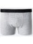 Erkek Gri Basic Pamuklu Tekli Regular Fit Boxer B009510 1