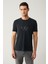 Erkek Antrasit Bisiklet Yaka Baskılı Soft Touch Regular Fit T-shirt A41y1131 3