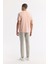 Erkek Pembe Bisiklet Yaka Baskılı Basic Regular Fit T-Shirt A41Y1167 5