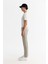 Erkek Vizon Yanı Lastikli Yumuşak Tuşeli Duble Paça Slim Fit Pantolon A42Y3007 2