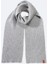 Erkek Gri Yün Karışımlı Fitilli Atkı B009400 1