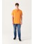 Erkek Turuncu Basic Pamuklu Polo Yaka T-shirt E001004 1