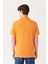 Erkek Turuncu Basic Pamuklu Polo Yaka T-shirt E001004 3