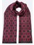 Erkek Bordo Desenli Şal A32Y9427 1