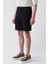 Erkek Siyah Esnek Patara Chino Kanvas Relaxed Fit Şort B003730 3