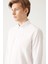 Erkek Beyaz Düğmeli Yaka Basic %100 Pamuk Slim Fit Gömlek B002030 2