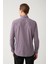Erkek Bordo Düğmeli Yaka Baskılı Pamuklu Slim Fit Gömlek A32Y2179 4