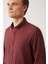 Erkek Bordo Düğmeli Yaka %100 Pamuk Regular Fit Gömlek B002033 2