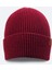 Erkek Bordo Yün Karışımlı Logolu Fitilli Bere B009200 1