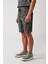 Erkek Vizon Viskon Soyut Desenli Şort A31Y3720 4