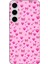Galaxy S24 Fe Uyumlu Pembe Minik Kalpler Baskılı Silikon Kılıf 1