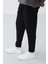Siyah Fermuar Cepli Standart Kalıp Jogger Erkek Eşofman Alt - 84651 8