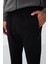 Siyah Fermuar Cepli Standart Kalıp Jogger Erkek Eşofman Alt - 84651 9