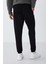 Siyah Fermuar Cepli Standart Kalıp Jogger Erkek Eşofman Alt - 84651 10