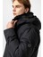 Siyah Regular Fit Kürklü Yaka Kapüşonlu Puffer Uzun Şişme Mont 3