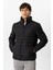 Siyah Regular Fit Dik Yaka Puffer Şişme Mont 2