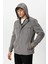 Gri Regular Fit Kapüşonlu Mont 5