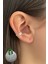 Deliksiz Kalp Model Earcuff Kıkırdak Küpe 18K Kaplama Küpe 1 Adet 1