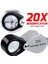 Mini Kuyumcular Loupe 20X Üçlü Loupe Büyüteç 12MM Üçlü Lens Katlanabilir Göz Döngüsü Takı Büyüteç Cam (Yurt Dışından) 5