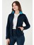 Slim Fit Anti-Pilling Tüylenme Yapmayan Fermuarlı Cepli Polar Hırka Bayan POLAR 5907002 6