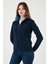 Slim Fit Anti-Pilling Tüylenme Yapmayan Fermuarlı Cepli Polar Hırka Bayan POLAR 5907002 8