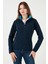 Slim Fit Anti-Pilling Tüylenme Yapmayan Fermuarlı Cepli Polar Hırka Bayan POLAR 5907002 9