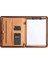 Kadınlar/erkekler Için Fermuarlı Pu Deri Portföy Klasörü, Not Defteri Browm (Yurt Dışından) 4