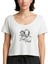 Daft Punk Drawing Beyaz Kadın Tişört 1
