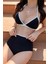 Kadın Siyah Beyaz Kaşkorse Yüksek Bel Bikini Takımı – Modern, Konforlu ve Günlük Kombinlere Uygun 2