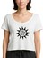Pentagram Sun Star Beyaz Kadın Tişört 1