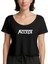 Accept Classic Logo Siyah Kadın Tişört 1