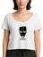 Marilyn Manson Head Beyaz Kadın Tişört 1