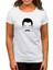 Queen Freddie Mercury Face Beyaz Kadın Tişört 1